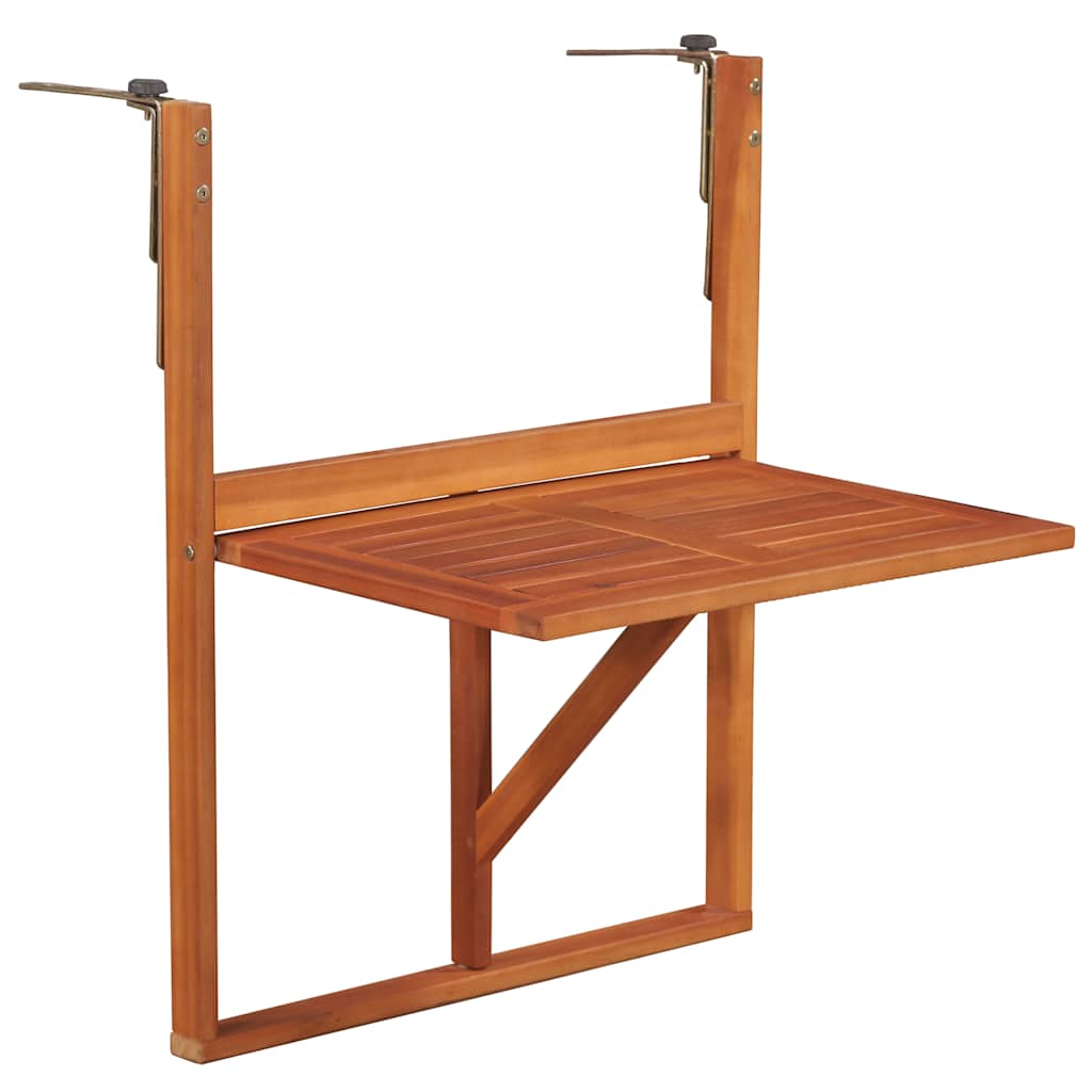 Vidaxl balkontafel hangend 64,5x44x80 cm massief acaciahout