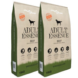 Vidaxl Premium Hundefutter Trockener Erwachsener Essence Rindfleisch 30 kg 2 PCs