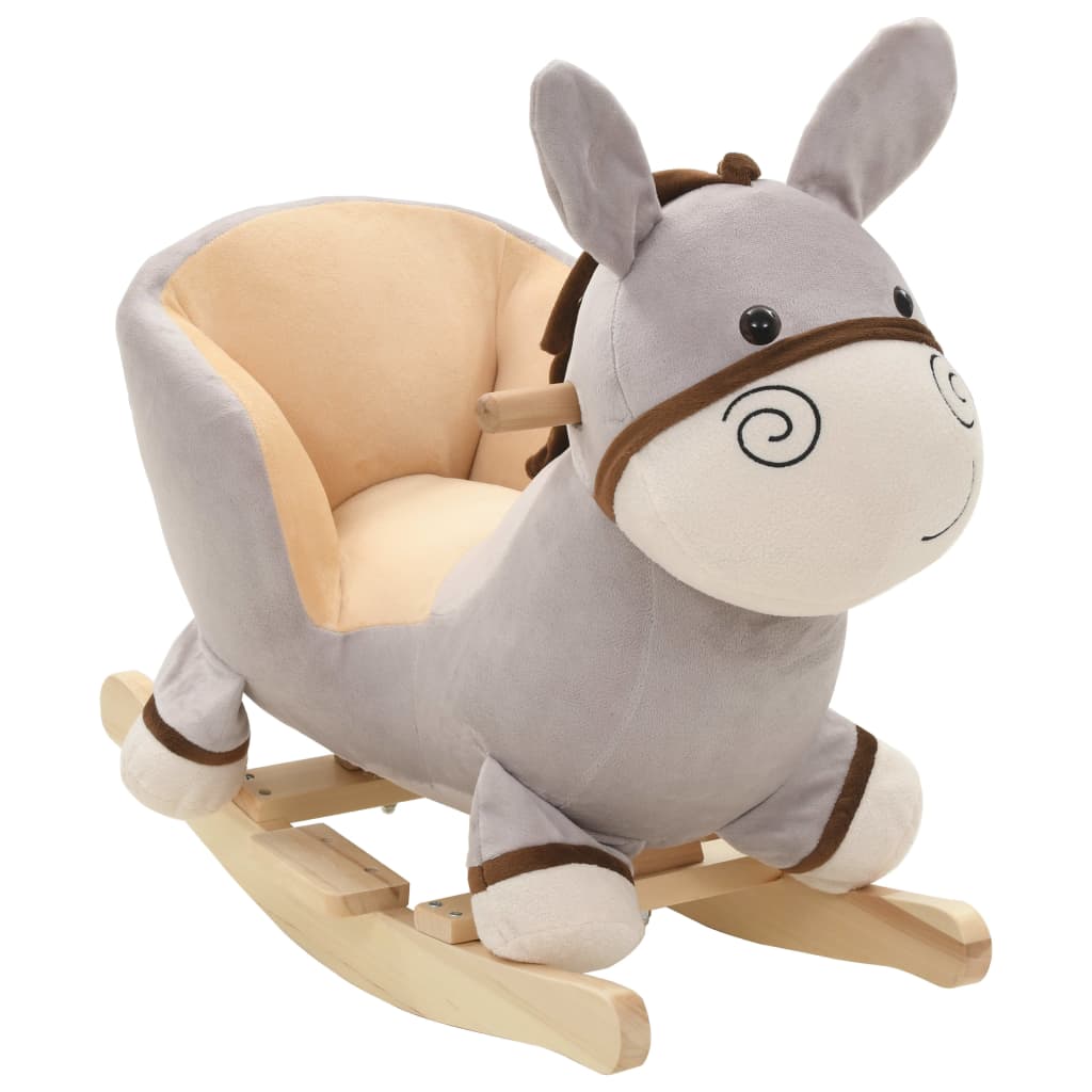 Vidaxl Hobbelier Aap with backrest 60x32x55 cm plush gray