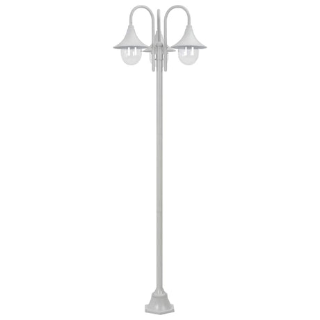 Vidaxl Paal Lighting Garden E27 220 cm Aluminium blanc 3 pièces