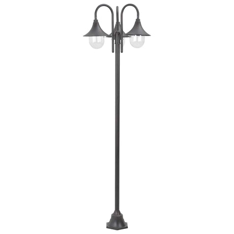 Vidaxl Pale Lighting Garden E27 220 cm Bronze en aluminium 3 pièces