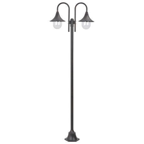 Vidaxl Pale Lighting Garden E27 220 cm Bronze en aluminium 2 pièces