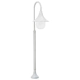Vidaxl Paal Lighting Garden E27 120 cm Aluminium blanc