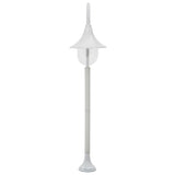 Vidaxl Paal Lighting Garden E27 120 cm Aluminium Weiß