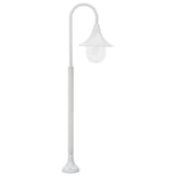 Vidaxl Paal Lighting Garden E27 120 cm Aluminium Weiß