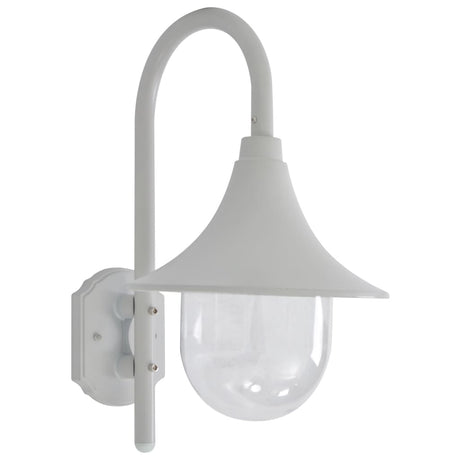 Vidaxl Garden Wall Lampe E27 42 cm Aluminium blanc