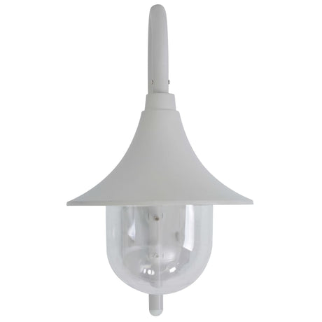 Vidaxl Garden Wall Lampe E27 42 cm Aluminium blanc