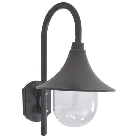 Vidaxl Garden Wall Lampe E27 42 cm Bronze en aluminium