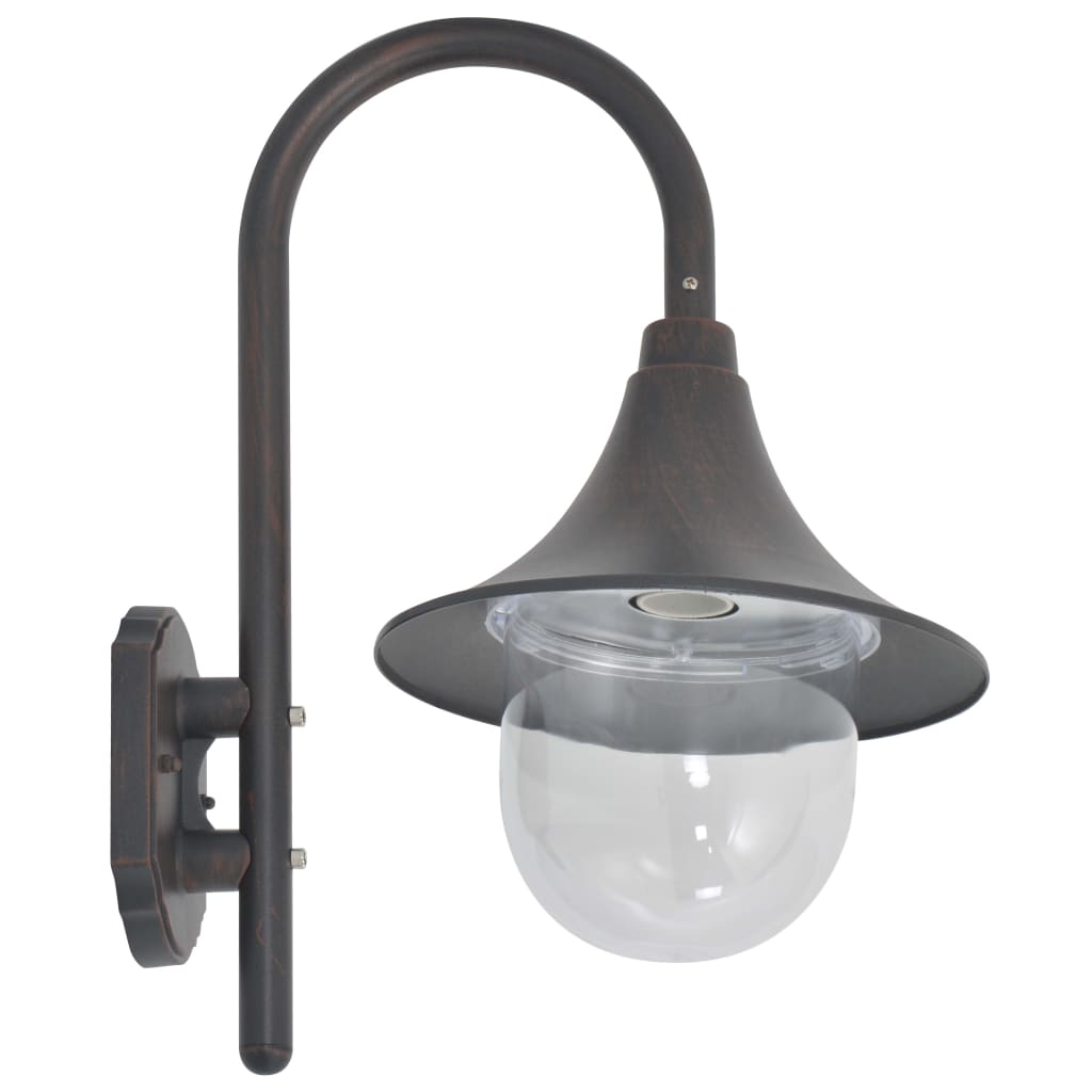 Vidaxl Gartenwandlampe E27 42 cm Aluminium Bronze