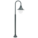 Vidaxl Pale Lighting Garden E27 120 cm Alluminio verde scuro