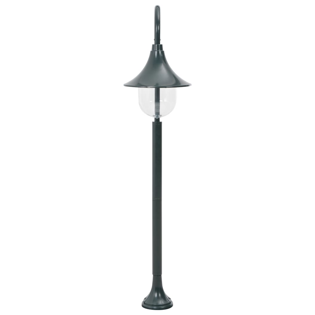 Vidaxl Pale Lighting Garden E27 120 cm Alluminio verde scuro