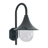 Vidaxl Gartenwandlampe E27 42 cm Aluminium dunkelgrün