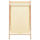 Vidaxl wasmand 42x41x64 cm cederhout en stof beige