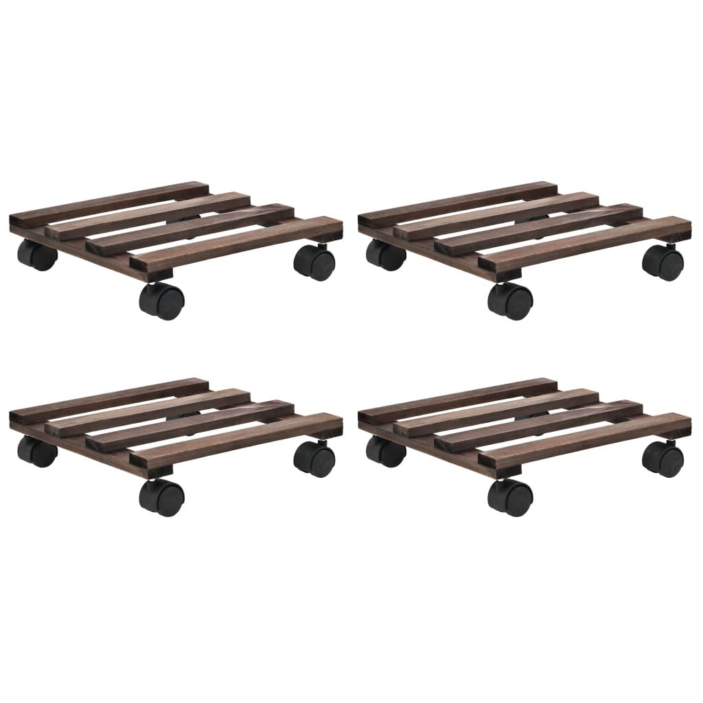 Vidaxl Rouleaux de plantes 4 ST 25x25 cm Bois de cèdre