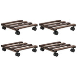 Vidaxl Rouleaux de plantes 4 ST 25x25 cm Bois de cèdre