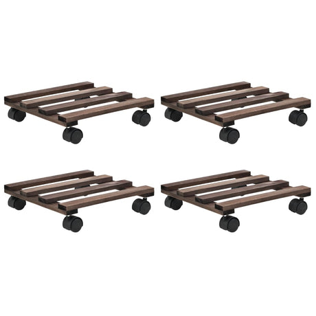 Vidaxl Rouleaux de plantes 4 ST 25x25 cm Bois de cèdre