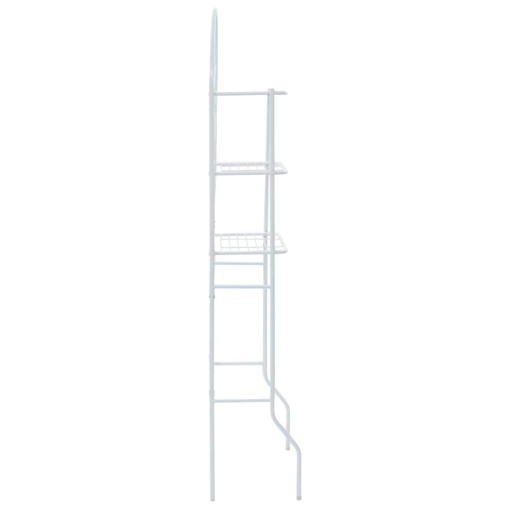 Rack de salle de bain Vidaxl 60x33x174 cm blanc