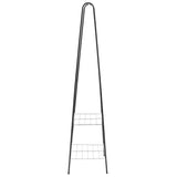 Rack de vêtements Vidaxl 59x35x150 cm noir