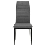 Vidaxl eetkamerstoelen 2 st stof lichtgrijs
