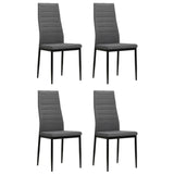 Vidaxl eetkamerstoelen 4 st stof lichtgrijs