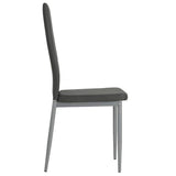 Vidaxl eetkamerstoelen 2 st kunstleer grijs