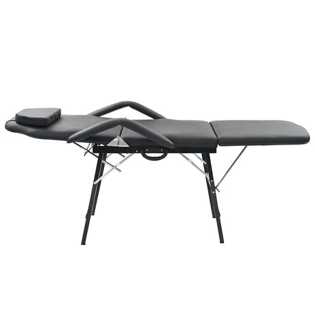 Vidaxl Traite Chaise pour le visage 185x78x76 cm en cuir artificiel noir