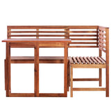 Vidaxl 2-delige bistroset massief acaciahout