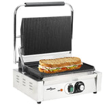 VidaXL grill panini rainuré 2200 w 43x30,5x20 cm