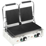 VidaXL grill panini double rainure 3600 w 57x30,5x20 cm