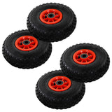 Vidaxl Hand Truck Wheels 4 PCS 3.00-4 (245x82) gummi