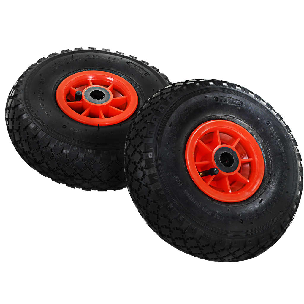 Vidaxl Hand Truck Wheels 4 PCS 3.00-4 (245x82) gummi