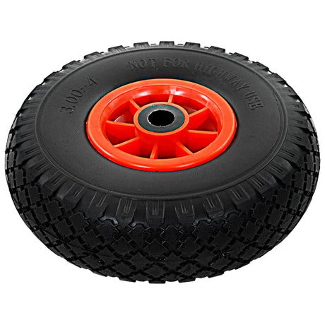 Vidaxl Hand Truck Wheels 3.00-4 (260x85) Solide PU 2 PCS