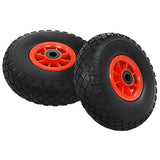 Vidaxl Hand Truck Wheels 3.00-4 (260x85) Solide PU 4 PCS