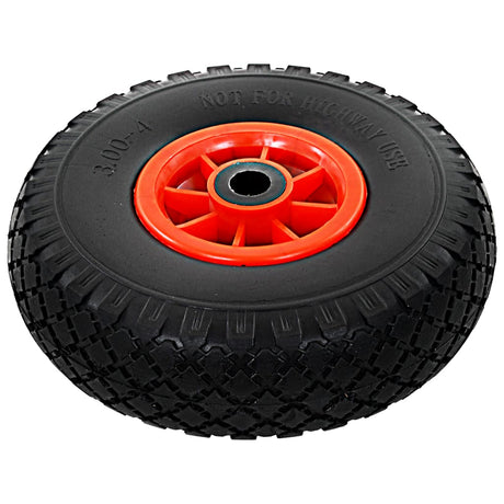 Vidaxl Hand Truck Wheels 3.00-4 (260x85) Solide PU 4 PCS