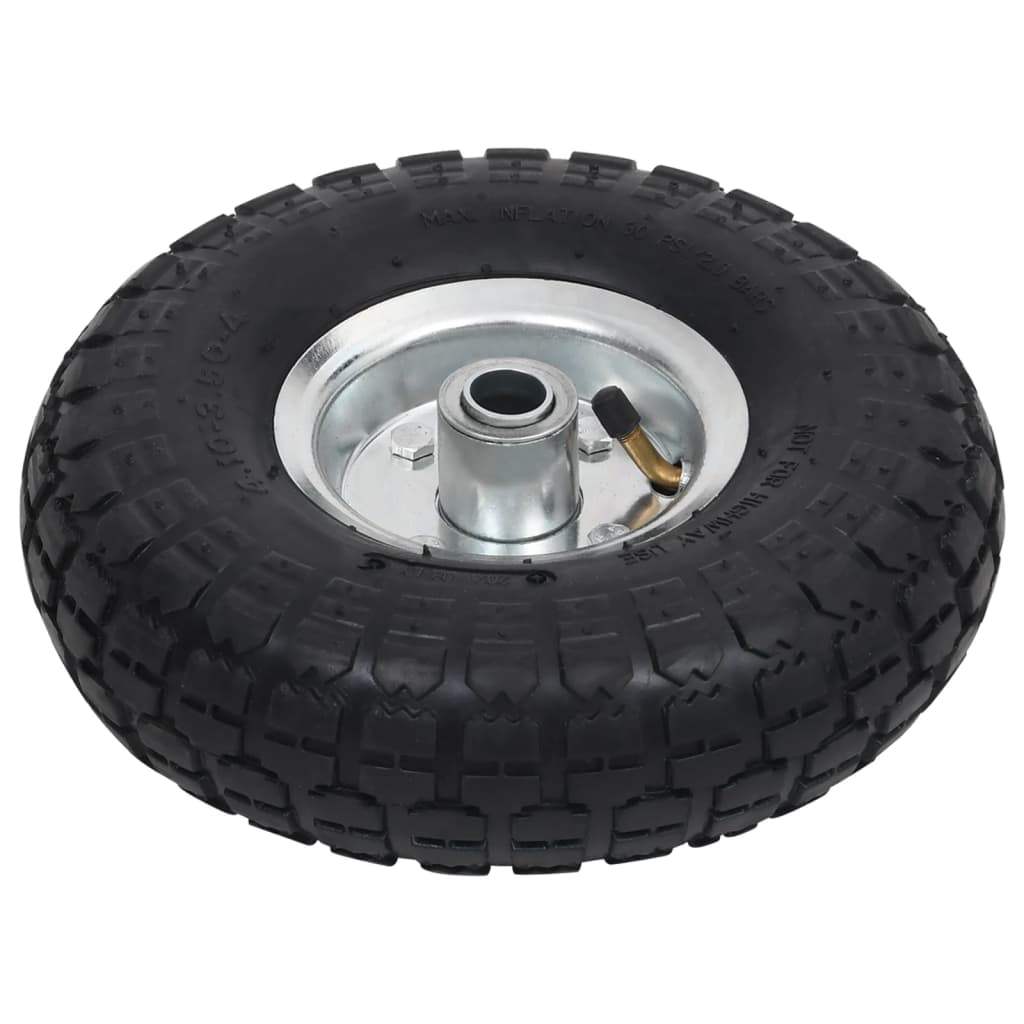 Roues de camion à main Vidaxl 4.10 3,50-4 (260x83) Rubber 2 PCS