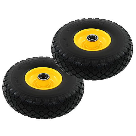 Vidaxl Hand Truck Wheels 3.00-4 (260x85) Solide PU 2 PCS