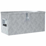 Boîte en aluminium Vidaxl 61.5x26.5x30 cm de couleur argentée