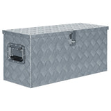 Vidaxl Aluminum box 80x30x35 cm silver colored