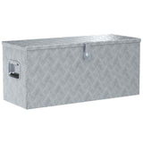 Boîte de rangement Vidaxl 90.5x35x40 cm Couleur en aluminium en aluminium