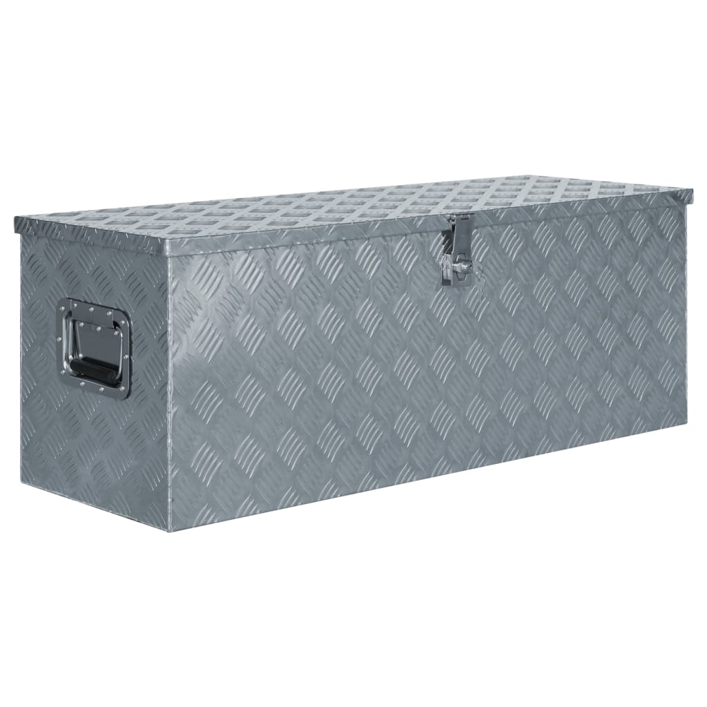 Vidaxl Aluminium Box 110.5x38.5x40 cm srebrny kolor