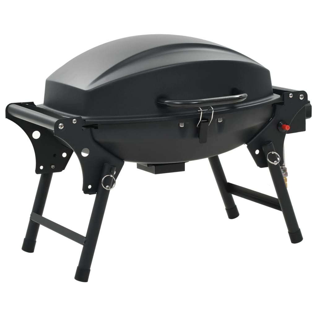 VidaXL Gasbarbecue with cooking zone Black