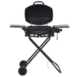 Vidaxl GasbarBecue avec zone de cuisson noire portable