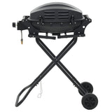 Vidaxl GasbarBecue avec zone de cuisson noire portable