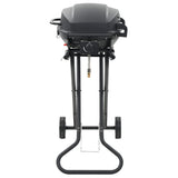 Vidaxl GasbarBecue avec zone de cuisson noire portable