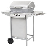 Vidaxl GasbarBecue et gril avec 2 zones de cuisson en acier inoxydable en acier inoxydable