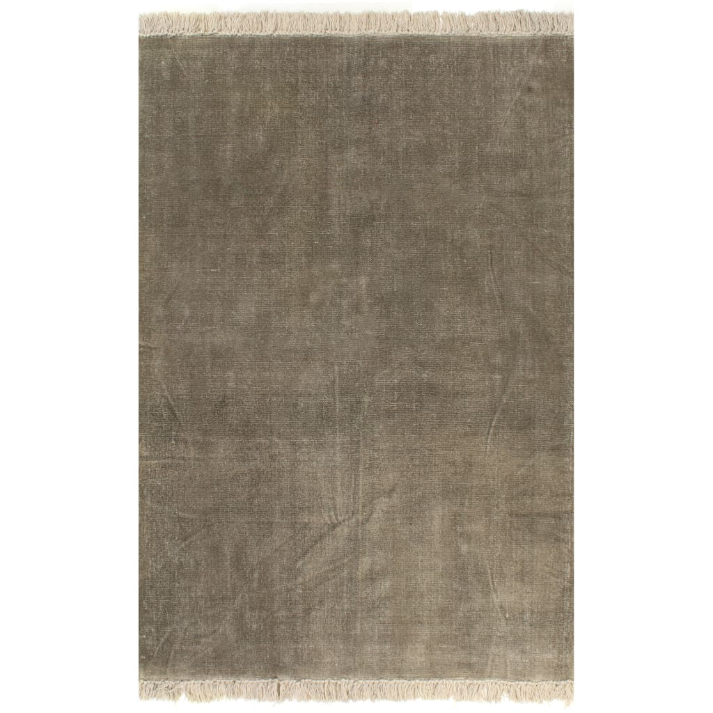 Vidaxl Kelim Rug 120x180 cm bomull taupe