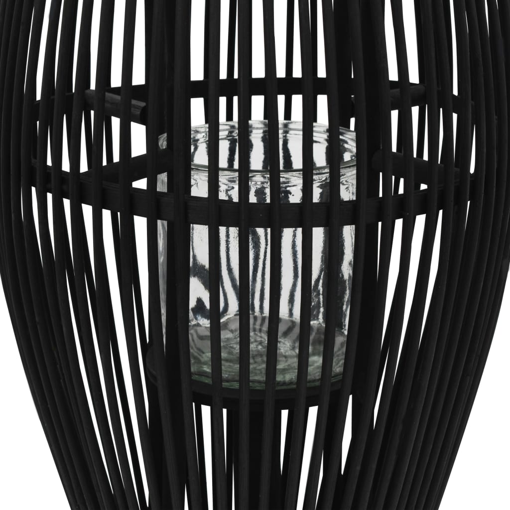 Porte-lanternes Vidaxl suspendue à 95 cm Bamboo noir