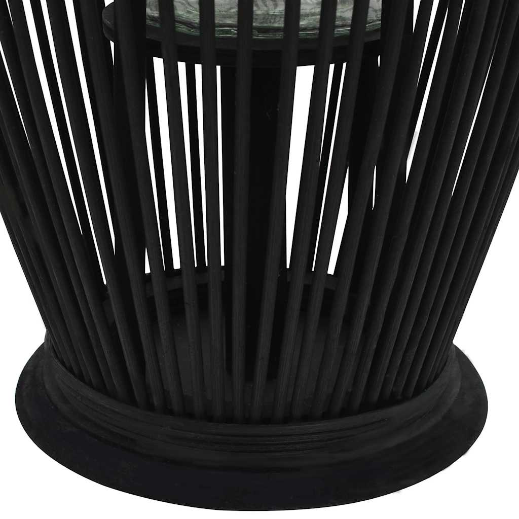 VidaXL porte-lanterne suspendu 60 cm bambou noir