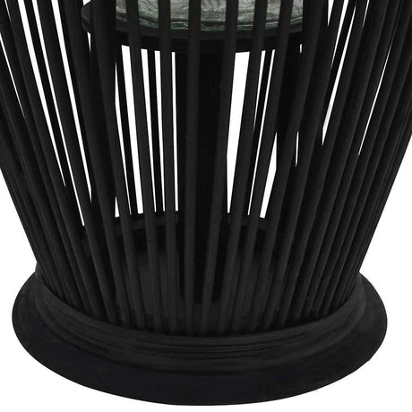 VidaXL porte-lanterne suspendu 60 cm bambou noir