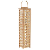 VidaXL porte-lanterne suspendu en bambou naturel